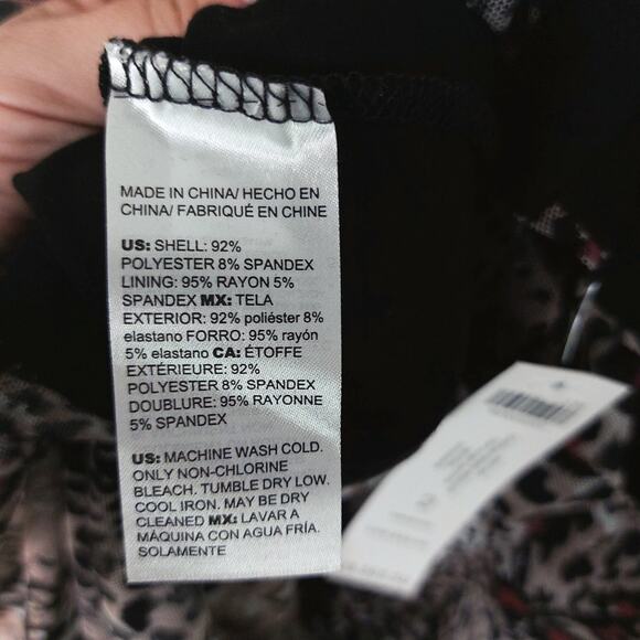 Chico’s NWT Cheetah & Snake Print Sheer Overlay Mesh Top Large - Picture 9 of 11